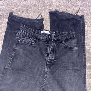 Zara high rise black jeans